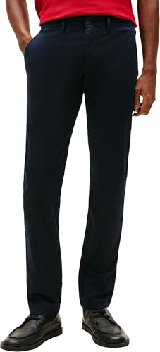 Tommy Hilfiger Pantalones Hombre Core Bleecker 1985 Pima Cotton Chino, Azul (Desert S