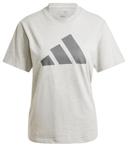 Adidas Mujer PWR 3 Graphic tee, Medium Grey Heather, S ❗️ 🇪🇸