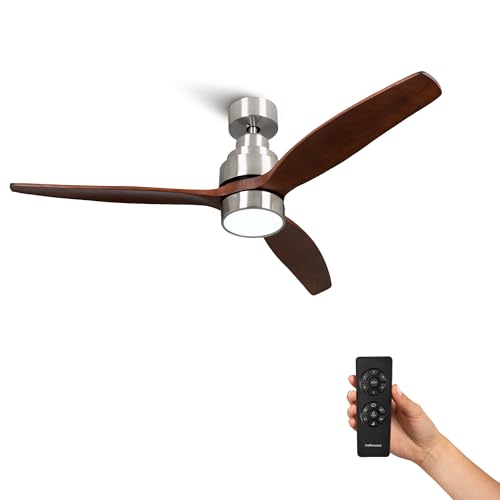 Mellerware - Ventilador de Techo con Mando a Distancia Brizy Bright | 30 W | 6 Veloci
