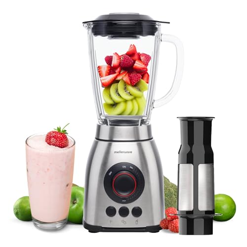 Mellerware - Batidora de Vaso con Filtro Mixy Plus! 2000W | 3 Velocidades + TURBO | J