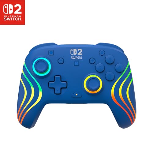 Turtle Beach Afterglow Azul Mando de juego RGB inalámbrico para Nintendo Switch 2 ❗️ 