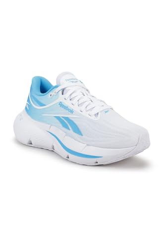 Reebok ZIGNITION Zapatillas para Mujer, Color Blanco/Futuro Cian, Talla 42 EU, White 