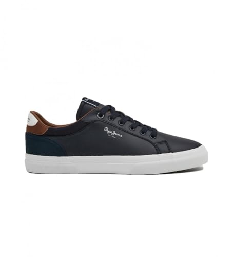 Pepe Jeans Zapatillas de Piel Tribunal De Kenton Marino ❗️ ​🇪🇸