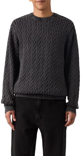 Levi'S Presidio Crew Cable Rib Pirate Black GD, Cable Rib Pirate Bla, M ❗️ 🇪🇸