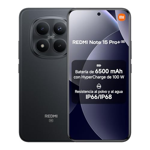 XIAOMI REDMI Note 15 Pro+ 5G - Smartphone de 8+256GB, Pantalla AMOLED 6,83" 1.5K AMOL
