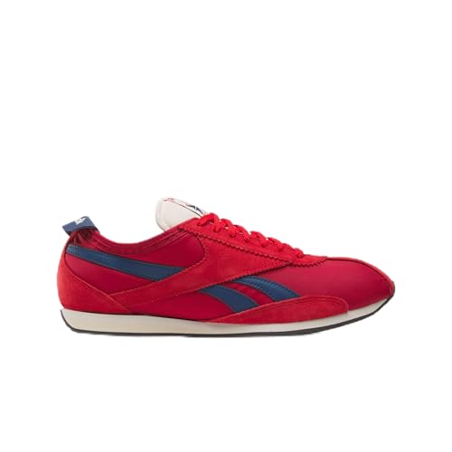 Reebok Zapatillas Unisex R400, Rojo Flash, Rojo Vector, Rojo y Azul Batik, Talla 41 E