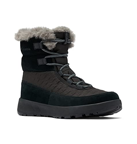 Columbia SLOPESIDE PEAK LUXE botas de nieve impermeables Mujer , Verde (Curry x Black