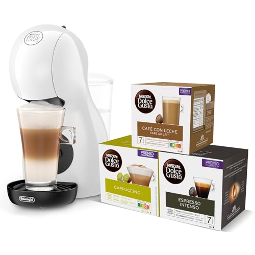 De'Longhi Nescafé Dolce Gusto Piccolo XS EDG110.WB, Cafetera Cápsulas, Incluye 3 Paqu