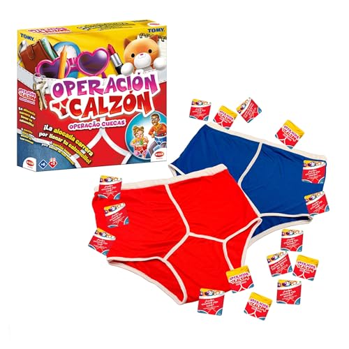 Bizak Operacion Calzon, Juego de Mesa Familiar, de Cartas Divertido para Jugar con Am