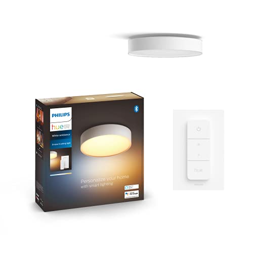 Philips Hue – Lámpara inteligente, Hue Enrave M, Lámpara de Techo LED Inteligente, Lu