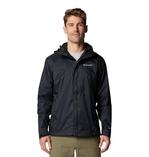 Columbia Watertight 2 Jacket, Chaqueta impermeable para la lluvia Hombre, Black, XL ❗