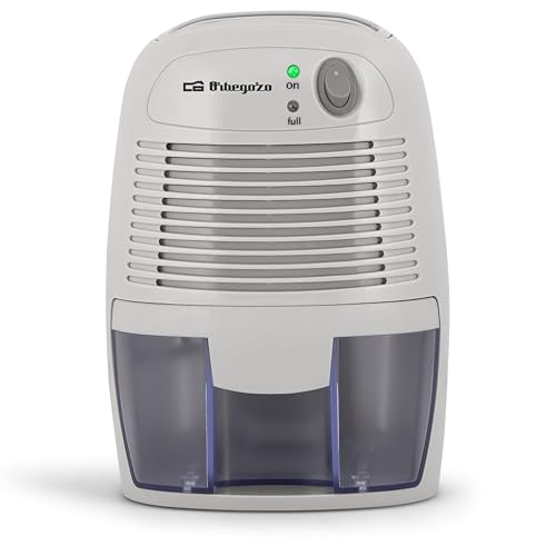 Orbegozo DH 250 Deshumificador compacto, Silencioso, Depósito 0.5 litros 27 W, Blanco