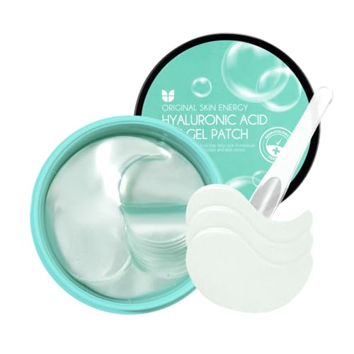 Mizon Parches en Gel al Ácido Hialurónico (30 pares) Tratamiento para Ojos Hinchados,