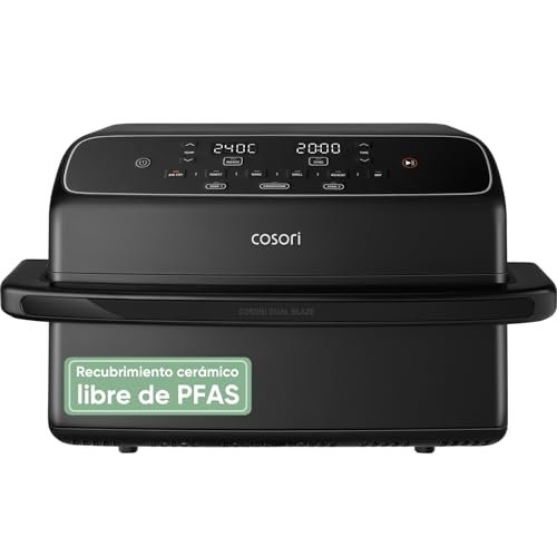 Cosori Air Fryer Dual Blaze Twinfry Compact 8,6 Litros, Freidora de Aire con Doble Re