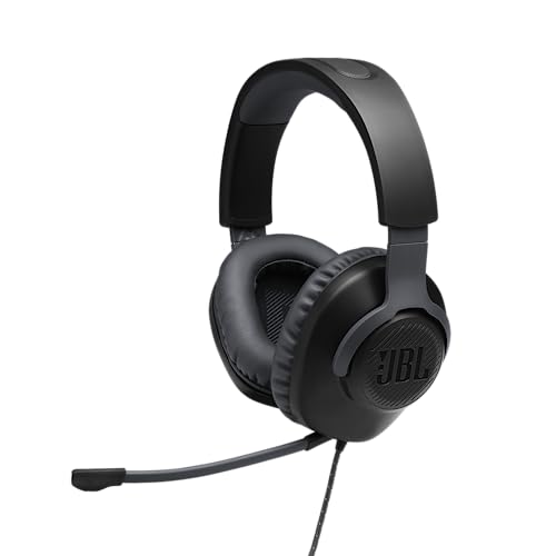 JBL Quantum 100 Auriculares para gamers con sonido QuantumSOUND, micrófono Boom diseñ