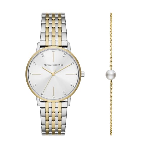 Armani Exchange Orologio da donna, Movimento al quarzo a tre lancette e cassa da 36 m