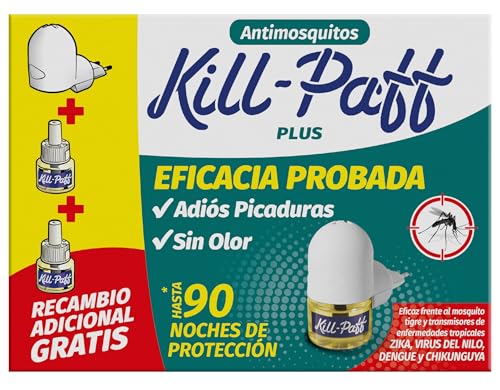 KILL-PAFF - Insecticida Eléctrico Antimosquitos, Eficaz Contra Mosquito Tigre y Trans
