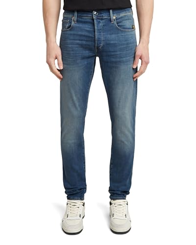 G-STAR Jeans 3301 Slim para Hombre, Azul (vintage medium aged 51001-8968-2965), 32W /