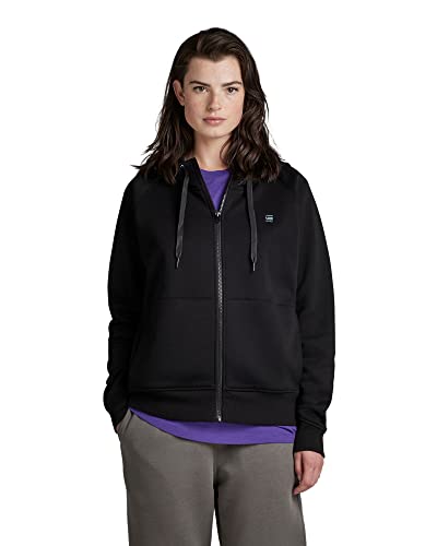 G-Star Para Mujer Sudadera Premium Core 2.1 Hooded Zip Thru, Negro (dk black D22727-C