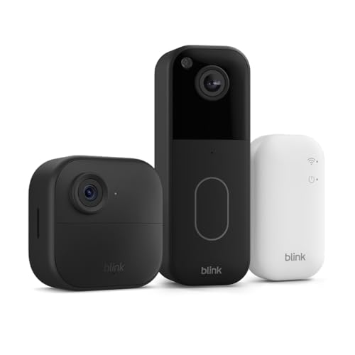 Blink Outdoor 4 Cámara con Videotimbre Blink (Negro), Sync Module Core incluido ❗️ 🇪🇸