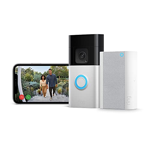 Ring videotimbre Plus con batería (Battery Video Doorbell Plus) + Chime Pro | Videoti