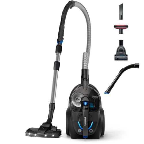 Philips PowerPro Expert Serie 7000 - Aspiradora sin Bolsa, Boquilla LED TriActive+, F