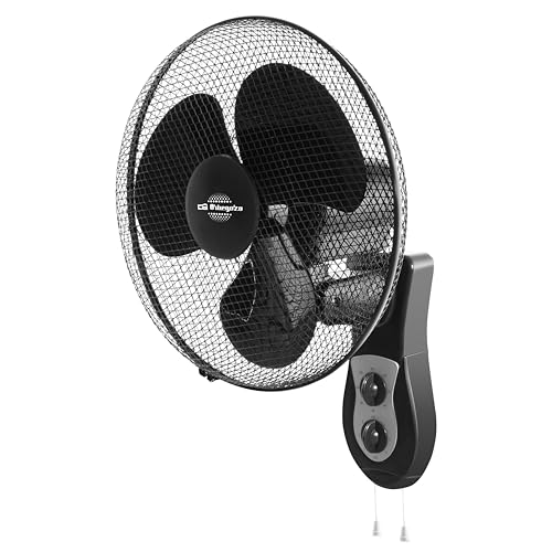 Orbegozo WF 0141, Ventilador de pared, 40 W, 3 velocidades, temporizador de 120 minut