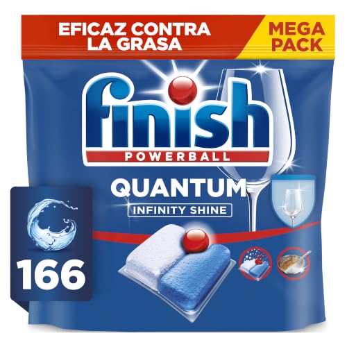 Finish Powerball Quantum Infinity Shine, pastillas para el lavavajillas, limpieza pot