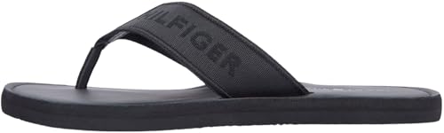 Tommy Hilfiger Hilfiger FM0FM05808 - Sandalias de playa de cuero para hombre, color n