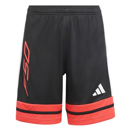 adidas Unisex - Bambini e Ragazzi F50 Shorts Kids, Black/Lucid Red/White, 15-16 Years