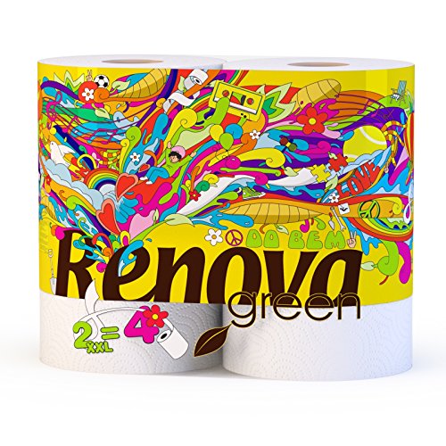 Renova Green, Papel de Cocina Reciclable XXL, 2 Rollos ❗️ ​🇪🇸