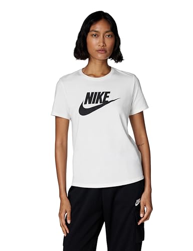 Nike DX7906-100 W NSW TEE ESSNTL ICN FTRA T-shirt Mujer WHITE/BLACK Tamaño L ❗️ 🇪🇸