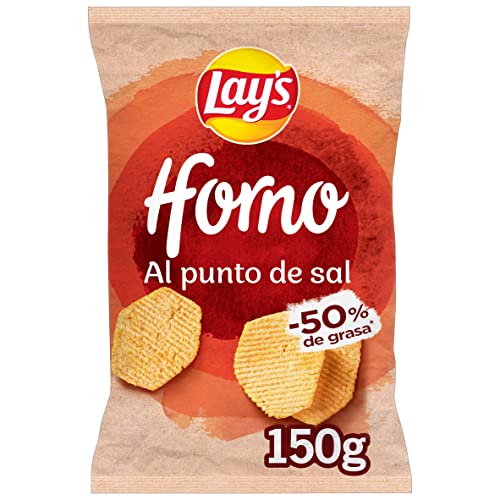 Lay's Horno, Patatas al horno al punto de sal con menos grasa, Producto de Aperitivo,