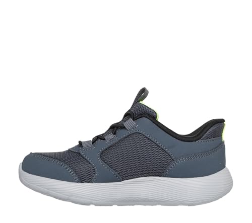 Skechers Bebé-Niños Dyna-Lite Turbo-Brisk Buddies Slip-In ENTRENADOR, Charcoal Synthe