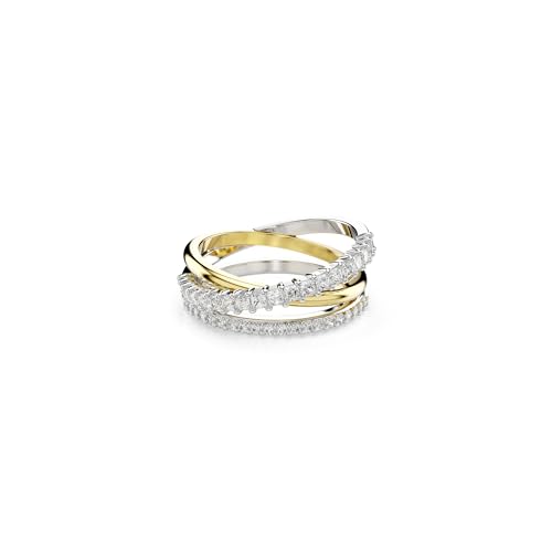 Swarovski Anillo Hyperbola, Tallas mixtas, Blanco, Combinación de acabados metálicos,
