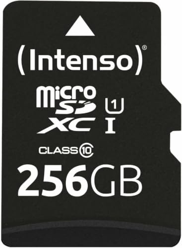 Intenso premium microsdxc memory card (adaptador sd incluido), class 10 uhs-i, 256 gb