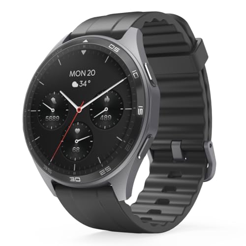 Hama | Reloj Inteligente 1.43" (Smartwatch Resistente al Agua IP68, GPS, análisis sue