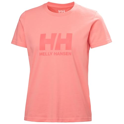 Helly Hansen Women's W HH Logo T-Shirt 3.0, Coral Almond, S ❗️ ​🇪🇸