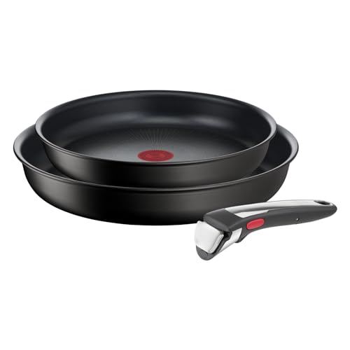 Tefal Ingenio Unlimited On - Juego de 2 Sartenes 24/28 cm + Mango extraíble, Apto ind