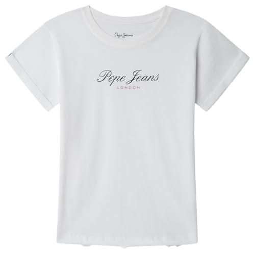 Pepe Jeans Genesis Camiseta, Blanco (Blanco), 12 años para Niñas ❗️ 🇪🇸