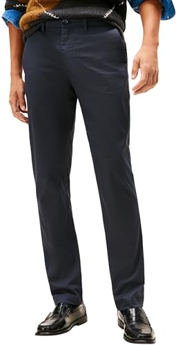 Tommy Hilfiger Denton Printed Structure Mw0mw31140 Pantalón Chino, Color Azul, W34/L3