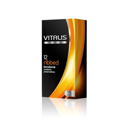 Vitalis Condoms - Vitalis Ribbed 12 preservativos condones Pack, 1 ❗️ 🇪🇸