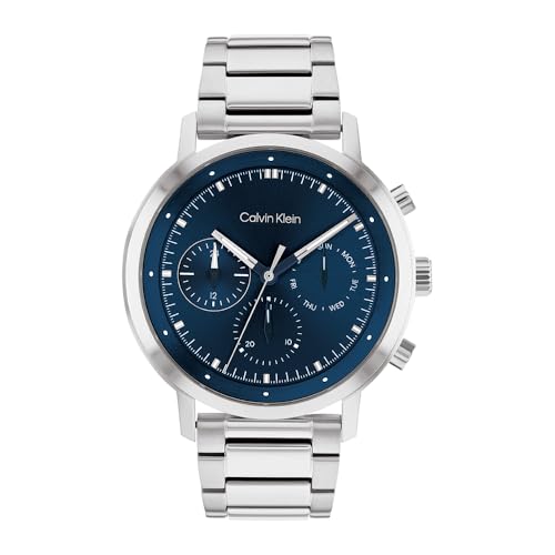 Calvin Klein Reloj Analógico de Cuarzo Multifunción para Hombre Colección Gauge con C