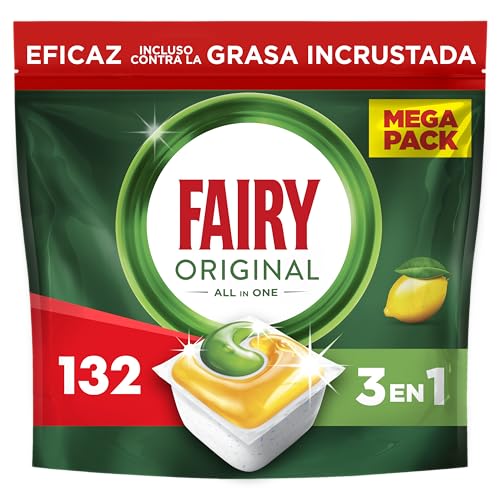 Fairy Original Cápsulas Lavavajillas Para Máquina Limón, 132 Cápsulas ❗️ 🇪🇸