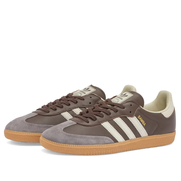 Adidas Samba OG ID1481 Brown / Putty Grey / Gold Metallic ❗️ 🇪🇸