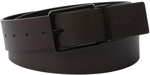 Calvin Klein Cinturón Hombre Smooth 4,0 cm con hebilla de pasador, Azul (Black/Ck Dar