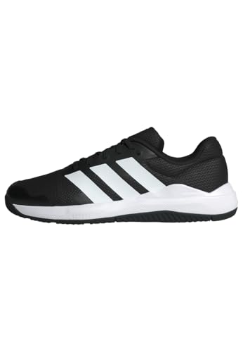 adidas Hombre Dropset Base Training Shoes, Core Black/Cloud White/Lucid Red, 44 EU