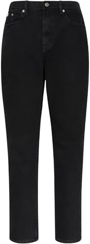Calvin Klein Jeans New MOM LV047D843G Jeans para Mujer, Color Negro Suave, LG28, Negr