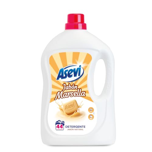 Asevi Detergente Líquido para Lavadora Marsella Jabón Natural 44 Lavados | Con jabón 