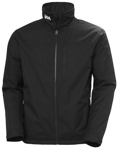 Helly Hansen Hombres Chaqueta de capa intermedia Crew 2, Negro, M